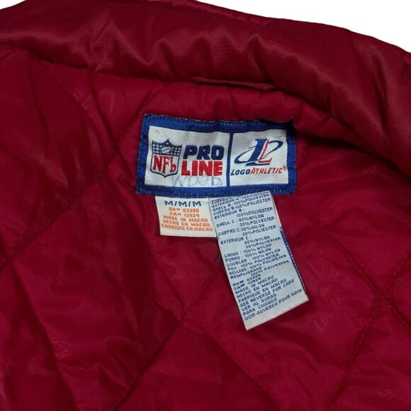 Vintage 90s San Francisco 49ers Red Jacket Logo Athletic NFL Pro Line Men's Sz M - Picture 3 of 16